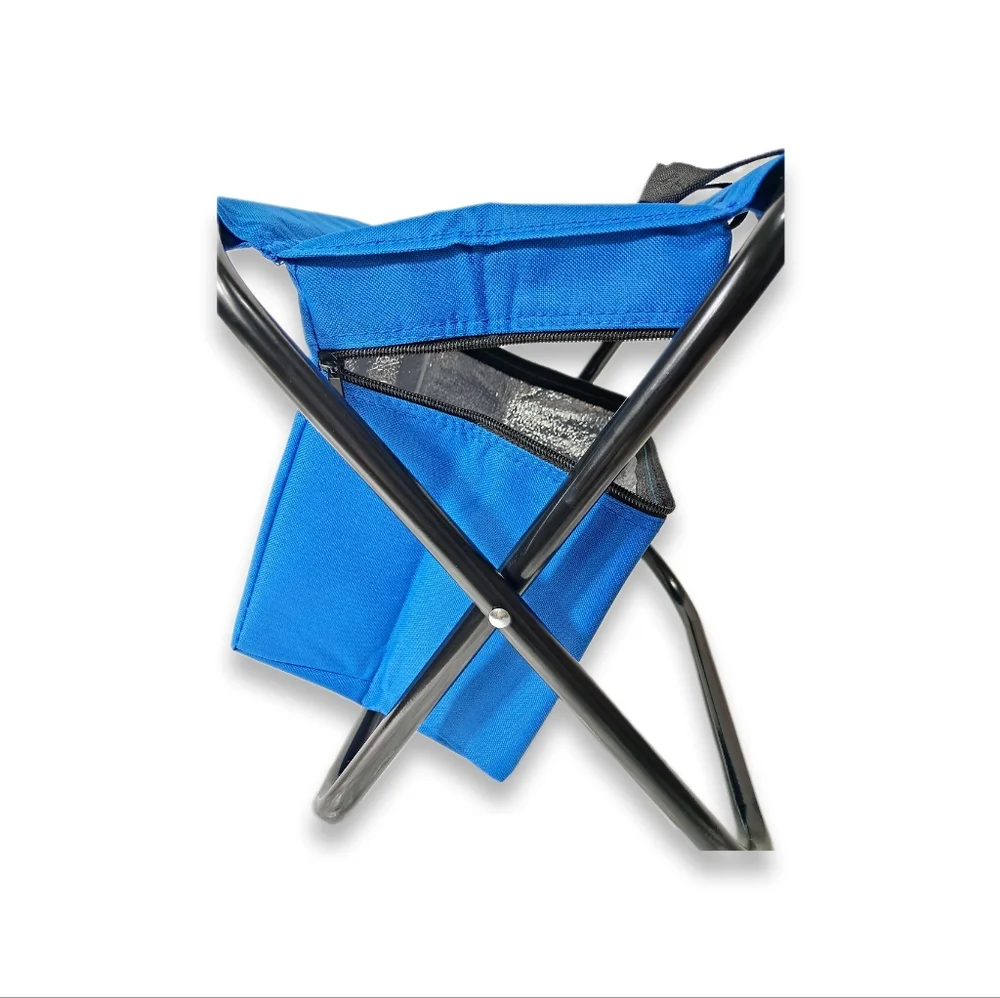 BuzzBallz Travel Compact Small Storage Summer Beach Handle Zipper Cooler Chair
